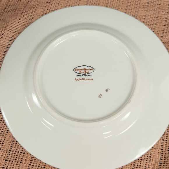 Theodore Haviland Apple Blossom Floral Salad Plate 8" - Picture 2 of 3